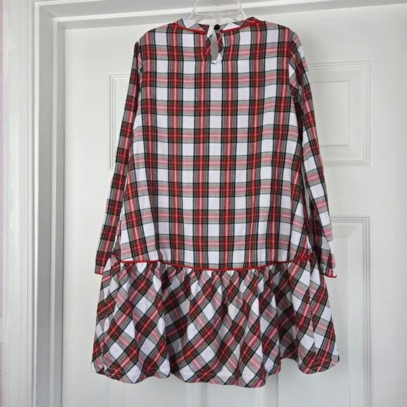 Disney Parks Girls Minnie Mouse Holiday Plaid Nightgown Pajamas Size 5/6 - Picture 2 of 9